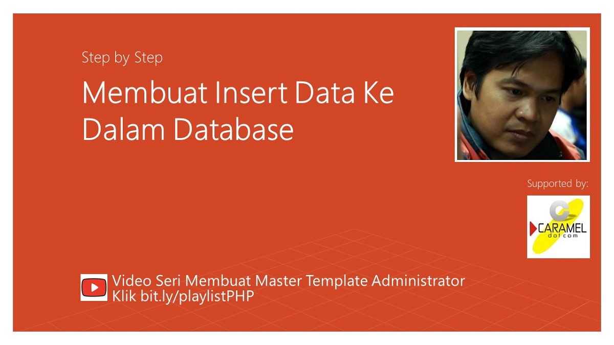 Tutorial Insert Data PHP Native