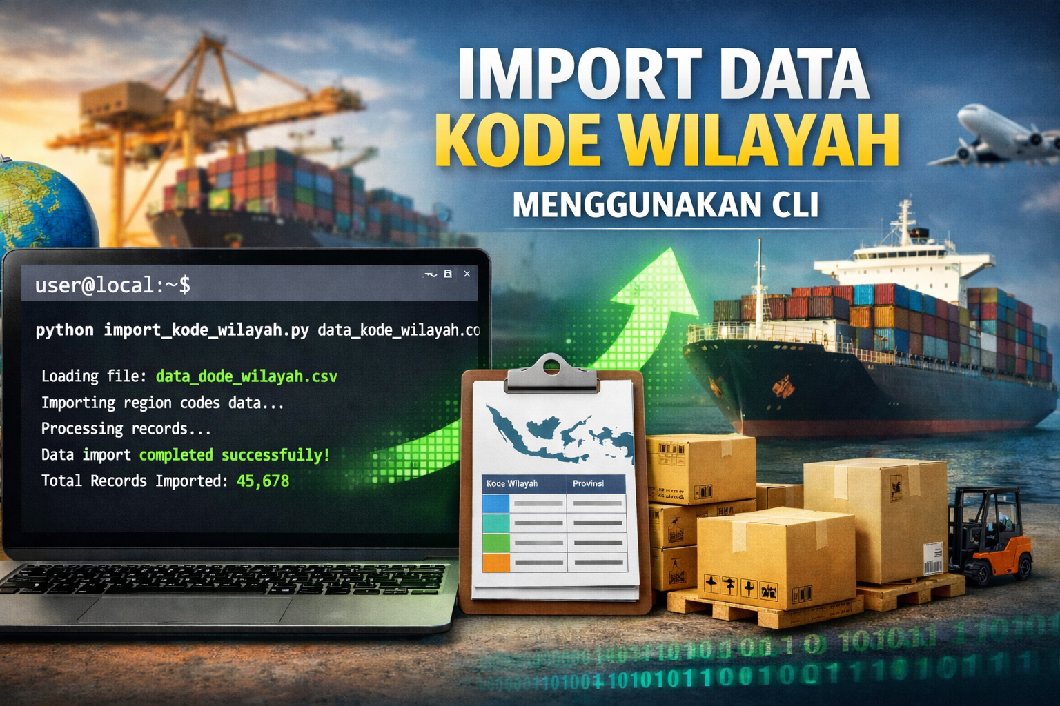 Import Kode Wilayah Untuk Data Kelurahan/Desa Tanpa Khawatir Internet Terputus
